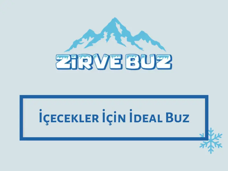 İçecekler İçin İdeal Buz